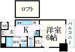 エスペランサSEKIGANE六甲道の物件間取画像